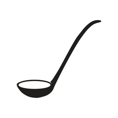 Ladle Icon Vector Black Logo Design