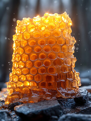 honeycomb with honey