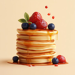 Berries pancake
