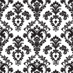 Seamless vintage floral pattern for wall decoration damask