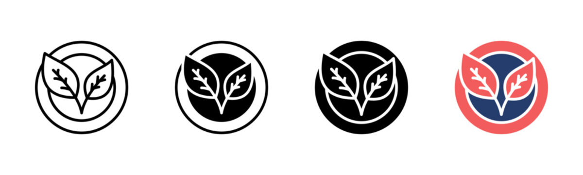 Plant Based icon sheet multiple style collection