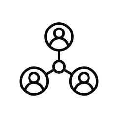 Stakeholders Icon Line Minimal Vector Design