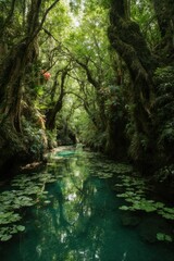 rio, jungla.