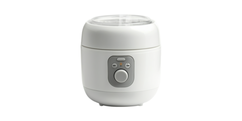 Compact Electric Rice Cooker. Efficient Kitchen Appliance For Easy Meal Preparation Isolated On Transparent Background