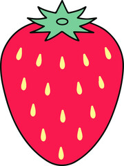 Obraz premium strawberry on a white background