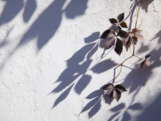 Succulent Plants on a Concrete Ledge with Late Afternoon Shadows