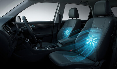 Cool air coming out of the car seat