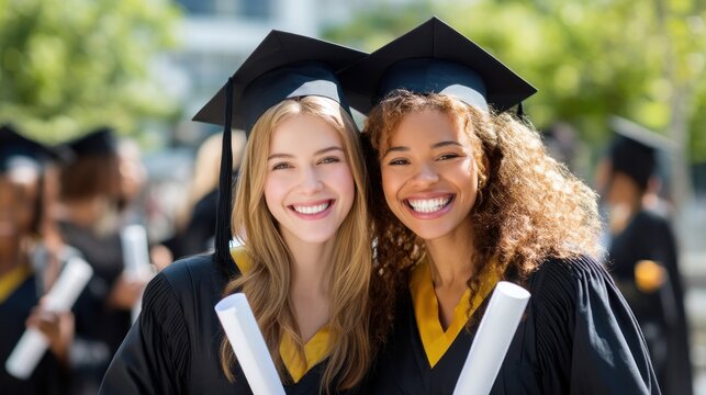Graduation celebration women