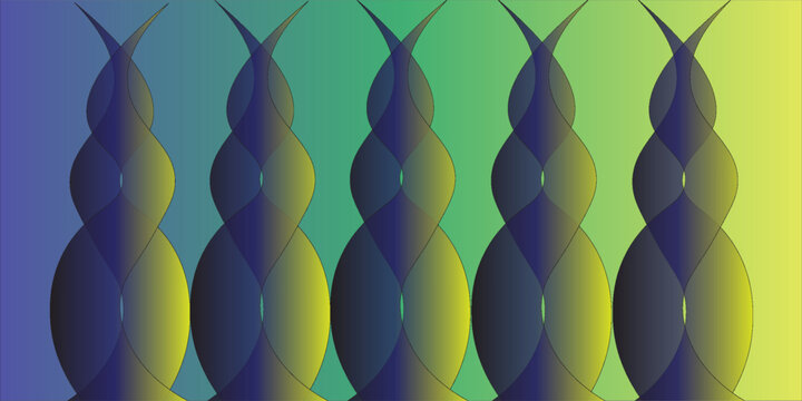 PrintAbstract background with lines. Vector background with waves. Background for music album, poster, card, advertisement. Element for design isolated on white. Green and yellow gradient