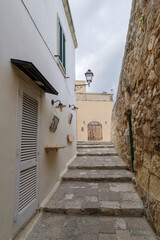 Alley in the old town of Otranto, Puglia, Italy