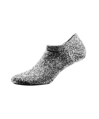Abstract No-Show Ankle Sock. Digital Grain Stipple Art Style Isolated on Black Background PNG.