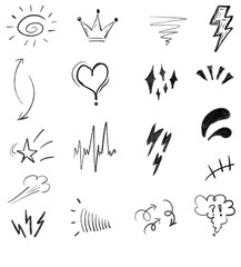 doodles shape drawn for template.