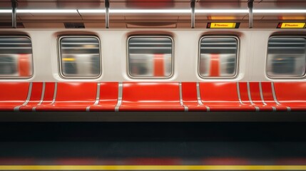 Empty subway car