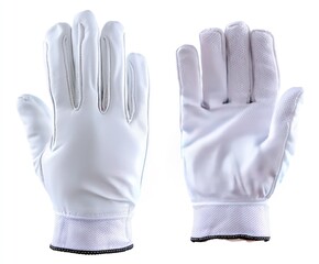 White baseball/softball batting gloves