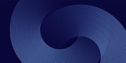 Abstract blue glowing geometric lines modern shiny blue circle lines pattern. Suit for cover,  banner, brochure