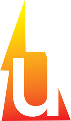 Power Energy Lightning U Logo