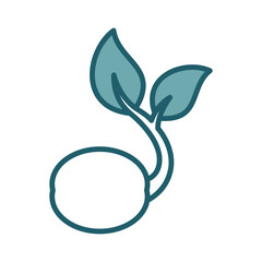 seed icon vector design template simple and clean