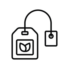 tea bag icon vector design template simple and clean