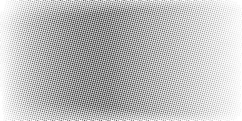 Black polka dot pattern seamless on white background. Halftone minimalist abstract wall