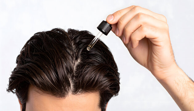Male Hair Care Treatment Application
