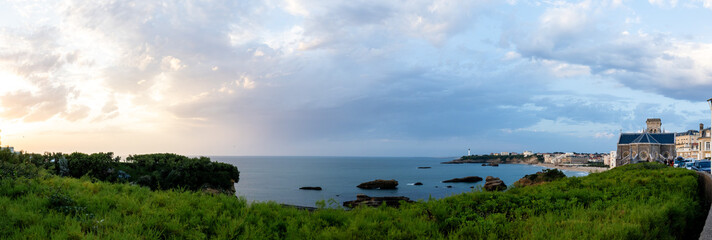 Panorama de Biarritz vu depuis le plateau de l'Atalaye