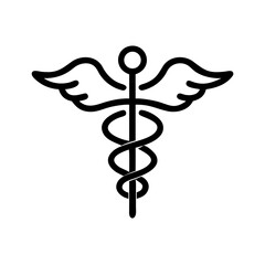 caduceus medical icon