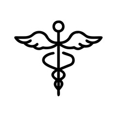 caduceus medical icon
