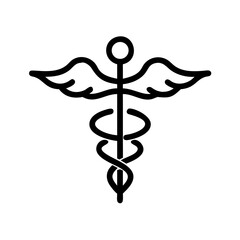 caduceus medical icon