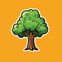 green tree vector illustration