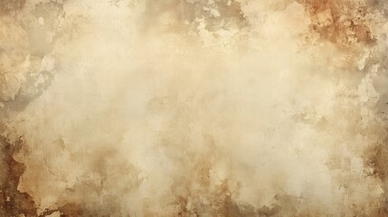 Obraz premium Beige-Brown Vintage Mottled Wall Texture with Artistic Vicissitudes for Retro Posters and Historical Scenes 