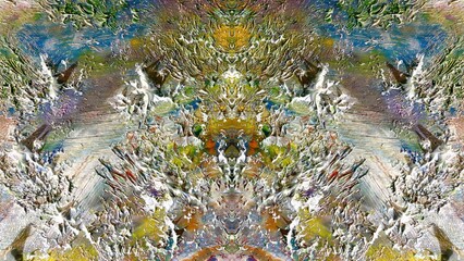 Abstract art background . Hand painting artwork on canvas .