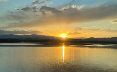Lake sunset