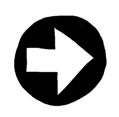 Arrow vector hand drawn line.