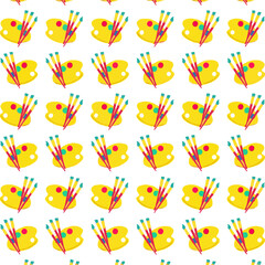 seamless pattern with colorful letters