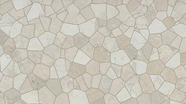 Detailed Stone Pattern Background in Light Brown And Beige Polygonal Shapes Ideal For Architecture And Design