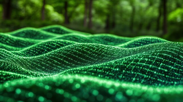 Abstract digital forest landscape