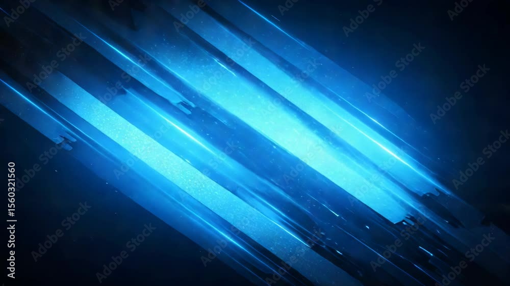 Canvas Prints dynamic blue light streaks on dark backdrop abstract design for presentation banner