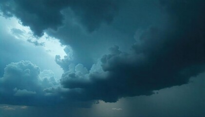 Dramatic Storm Clouds Gather, Heavy with Rain, Creating a Moody and Ominous Atmosphere. Powerful Cyclone Texture in a Swirling Grey and Black Sky, Hinting at Impending Downpour.