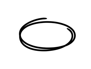 Underline round scribbles graphic design