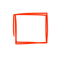 Underline square scribbles graphic design