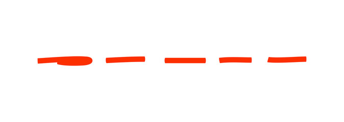 Underline dotted line scribbles graphic design