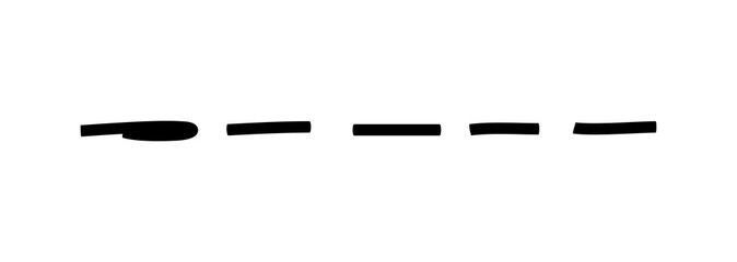Underline dotted line scribbles graphic design