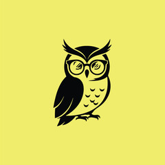 owl logo vector illustration