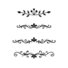 Decorative simple divider. Text dividers retro minimal line separators,  Vector isolated geometric wedding card heart separator elements set. Text dividers. . Hand drawn vector illustration. 
