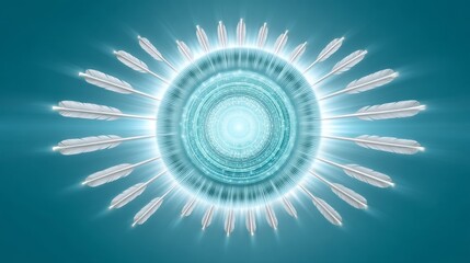 Enigmatic digital firewall tunnels cybersecurity visualization abstract environment futuristic concept