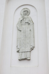 image of the Holy Equal-to-the-Apostles Princess Olga in the Church of the Great Martyr and Healer Panteleimon in Pskov