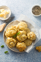 Homemade cheese cookies with herbs