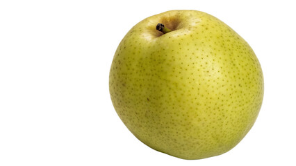 Fototapeta premium Japanese pear isolated on a white background PNG. AI GENERATED.