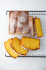 Homemade pumpkin loaf cake