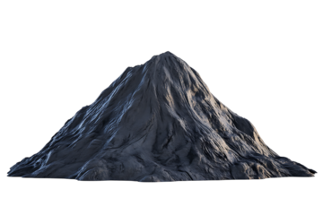 Rocky mountain peak isolated isolated on white or transparent png